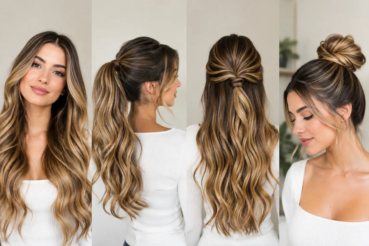 Guía de peinados con extensiones que sí duran