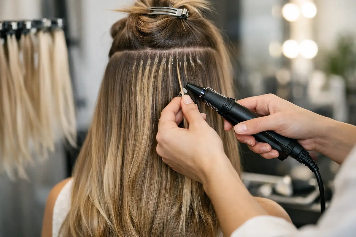 Cómo poner extensiones de queratina paso a paso