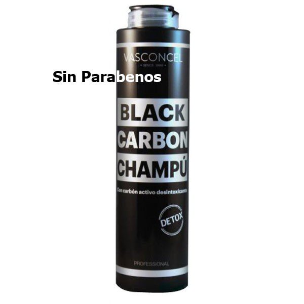 Champu con Carbón Activo. Desintoxicante. 500 ml