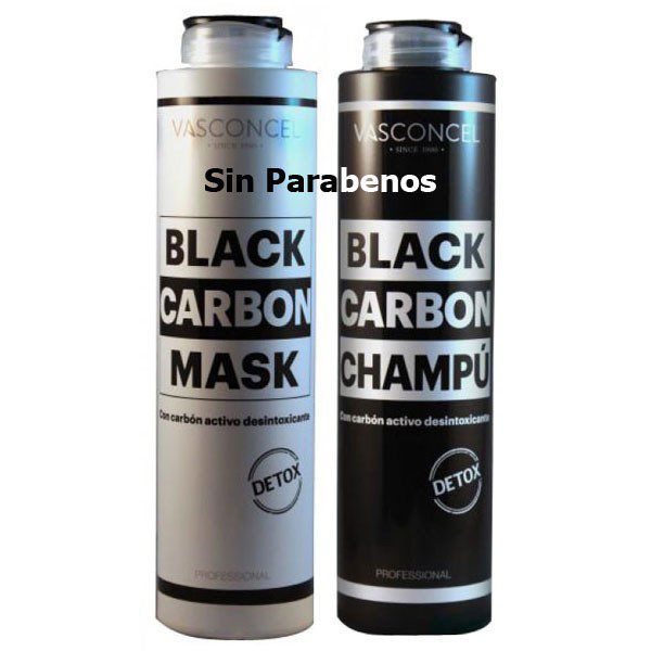 Champu con Carbón Activo. Desintoxicante. 500 ml