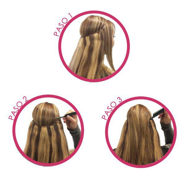 Clip-In Hair Extension, extensiones de hilo