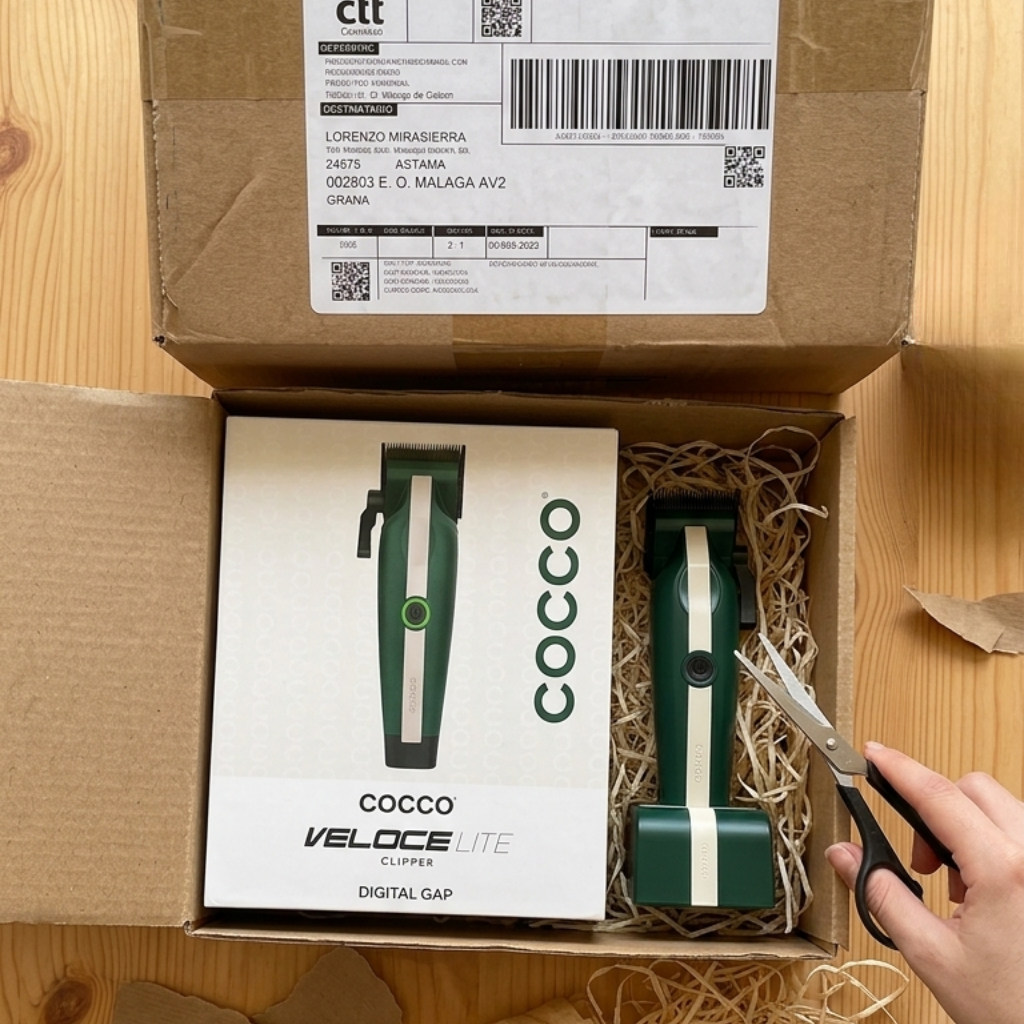 Máquina Cortapelos Cocoo Veloce Lite Clipper Verde-Blanco Edición Limitada