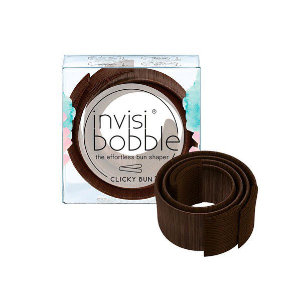Invisibobble Clicky Bun Pretzel Brown.