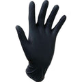 Guante Nitrilo Negro Alta Protección sin polvo, desechable. Caja 100 Uds