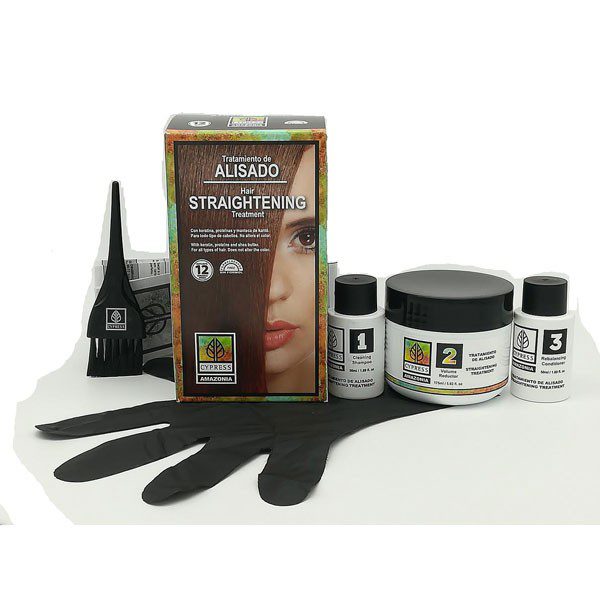 Alisado Brasileño con Keratina, sin formol Kit Cypress Amazonia. 275 ml