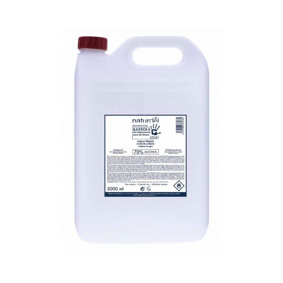 Gel hidroalcohólico con Aloe Vera y Glicerina 5000 ml