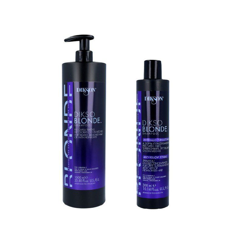 Dikso Blonde Champu anti amarillo tonalizante, doble concentración