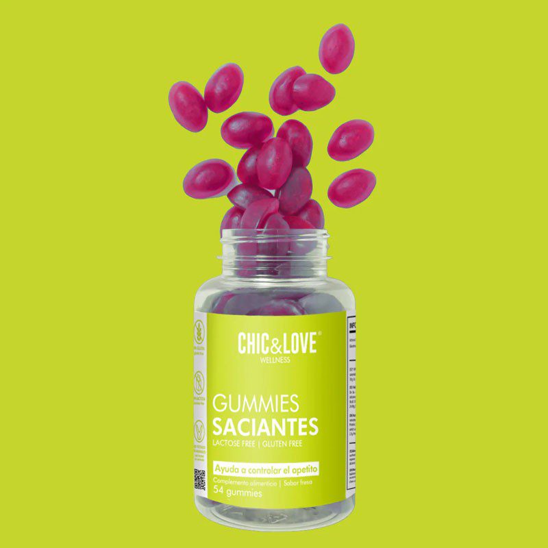 Gominolas Saciantes,  Chic & Love, 54 gummies.