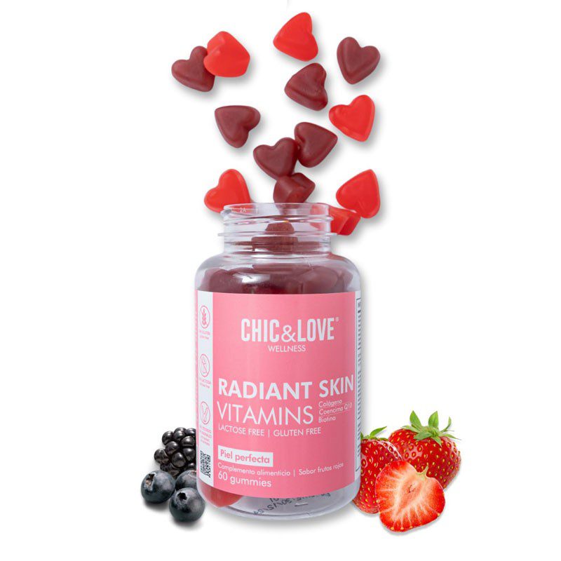 Gominolas Radiant Skin Chic & Love, 60 gummies.