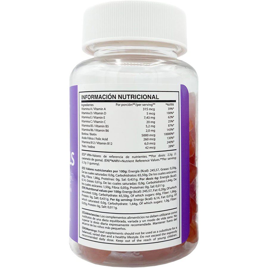 Gominolas Hair & Nails Chic & Love 60 gummies.