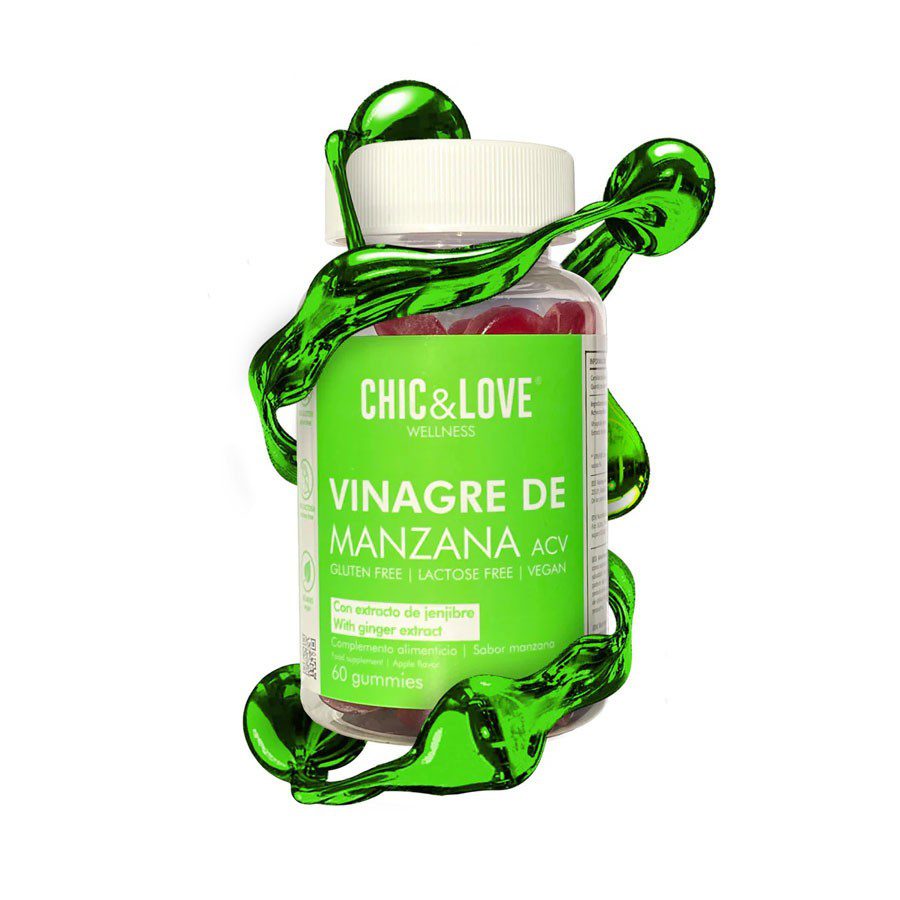 Gominolas Vinagre de Manzana, Chic & Love 60 gummies.