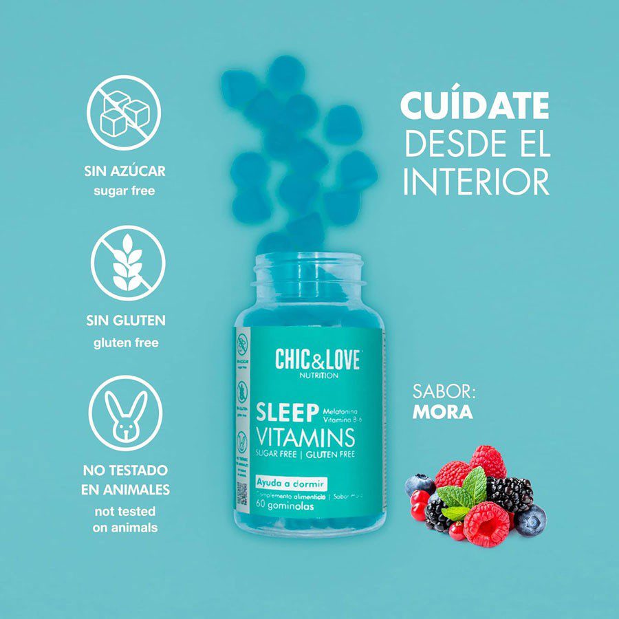 Gominolas Dormir Mejor, Chic & Love 60 gummies.