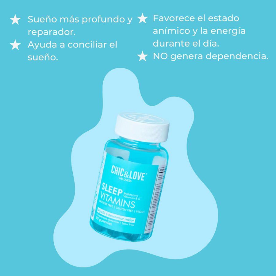 Gominolas Dormir Mejor, Chic & Love 60 gummies.