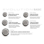 Termix Pack 5 Cepillos Evolution Basic, cabello grosor medio