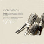 Termix Pack 5 Cepillos Evolution Soft, cabello fino