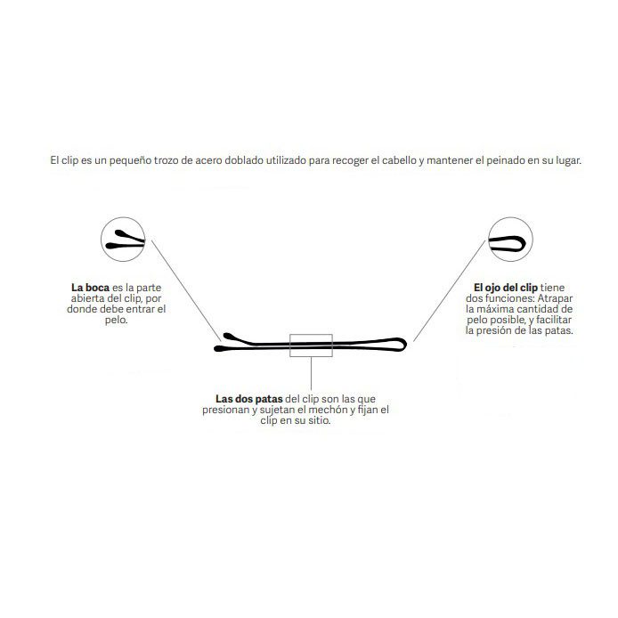 Horquillas Clips Ondulados con Bolita, 5 cms. Eurostil 01610, Caja 300 Uds