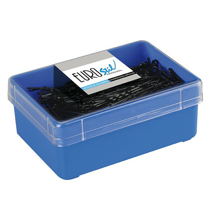 Horquillas Clips Ondulados con Bolita, 5 cms. Eurostil 01610, Caja 300 Uds