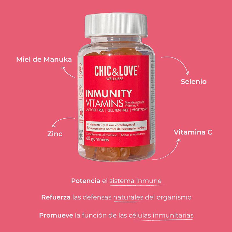 Gominolas Inmunity, Chic & Love, 60 gummies.