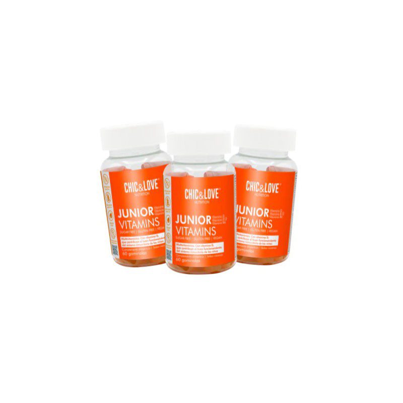 Gominolas Junior Vitamins Chic & Love, 60 gummies