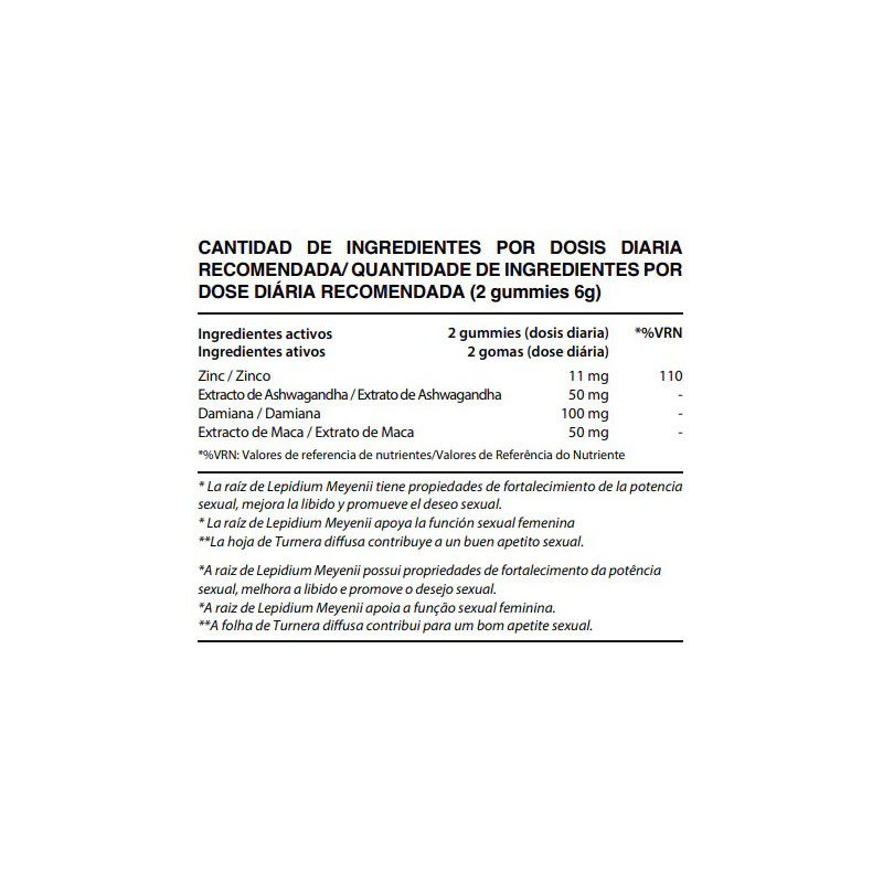 Gominolas Sexual Booster Mujer Chic & Love, 60 gummies.