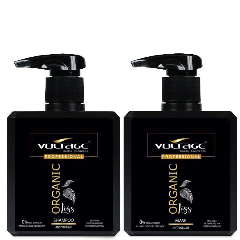 Pack Champu + Mascarilla Antivolumen, Alisado Organic 500 + 500 ml