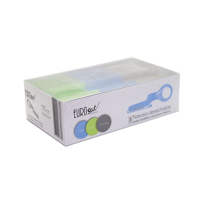 Navaja Desechable, Caja de 100 Uds. Eurostil 03882