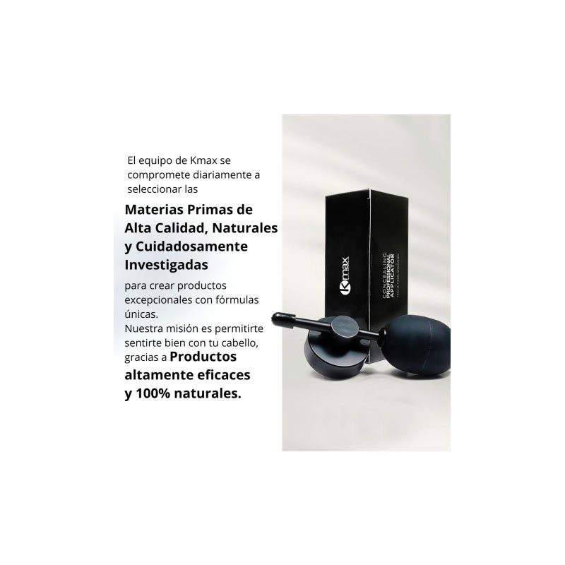 Kmax Aplicador Profesional Fibras Capilares Black Edition
