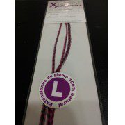 Extensión pluma. 3 Uds. Talla L. Fucsia