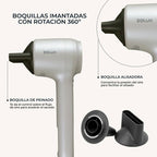 Secador de Pelo, iónico, sin aspas EX02 Eolux, Blanco