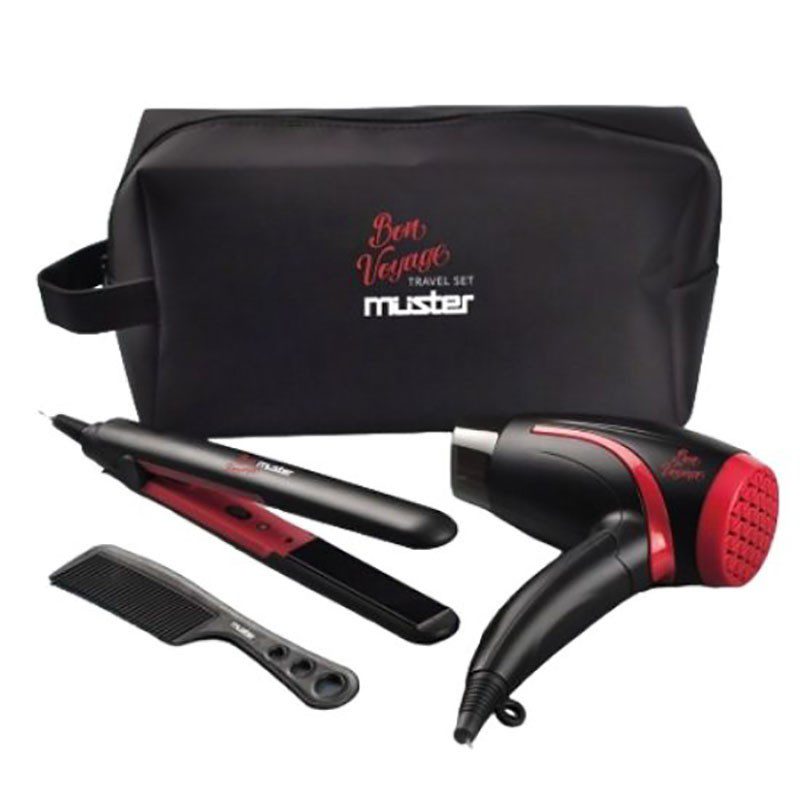 Secador + Plancha, Kit Bon Voyage, Muster