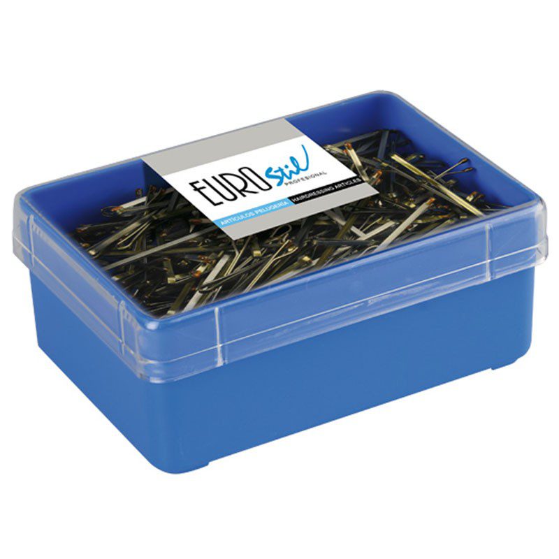 Horquillas Clips con Bolita, 5 cms. Eurostil 01604, Caja 300 Uds