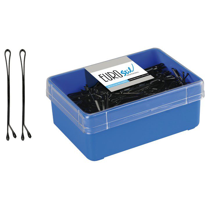 Horquillas Clips con Bolita, 5 cms. Eurostil 01604, Caja 300 Uds