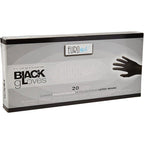 Guante Latex Negro Texturizados, Caja 20 guantes Eurostil