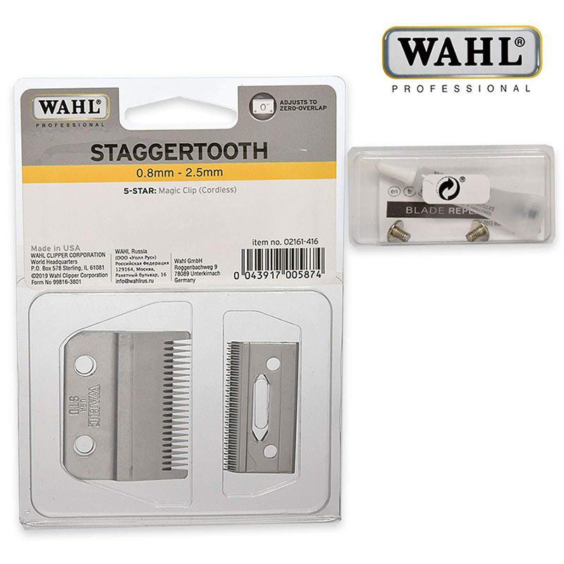 Wahl Cuchillas Staggertooth Blade, Magic Clip Cordless, 02161-416