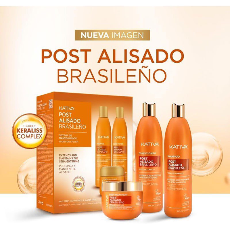 Kativa Tratamiento Post Alisado Keratina. 3 unidades