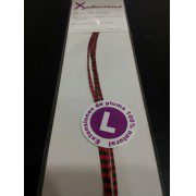 Extensión pluma. 3 Uds. Talla L. Rojo