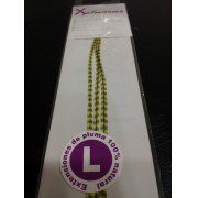 Extensión pluma. 3 Uds. Talla L. Amarillo