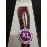 Extensión pluma. 3 Uds. Talla XL. Rosa claro