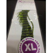 Extensión pluma. 3 Uds. Talla XL. Verde lima 