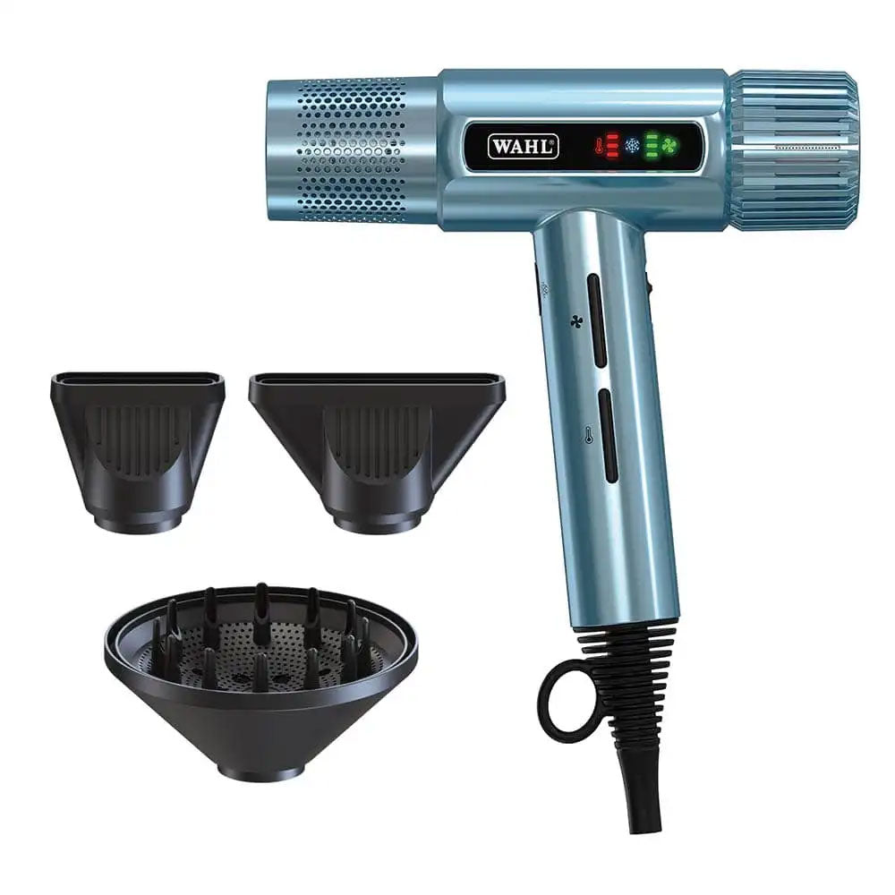 Secador de Pelo Digital de Alta Velocidad Wahl Vanquish Cool Blue Edición Limitada
