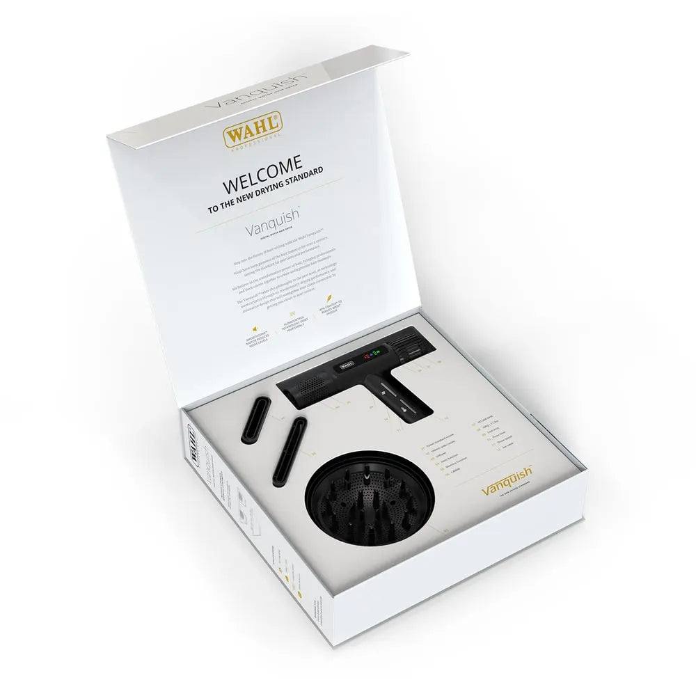 Wahl Vanquish Negro Secador de Pelo Digital de Alta Velocidad Edición Limitada