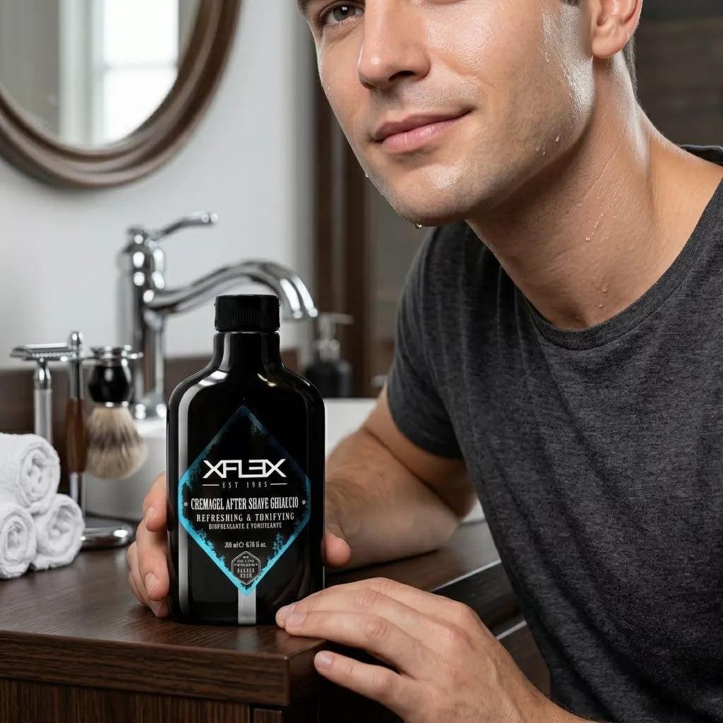 Aftershave en Crema Hielo Edelstein X-Flex Refrescante y Tonificante con Mentol