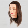 Cabeza de Maniquí Eurostil Pelo 100% Natural – 35-40 cm (Castaño)