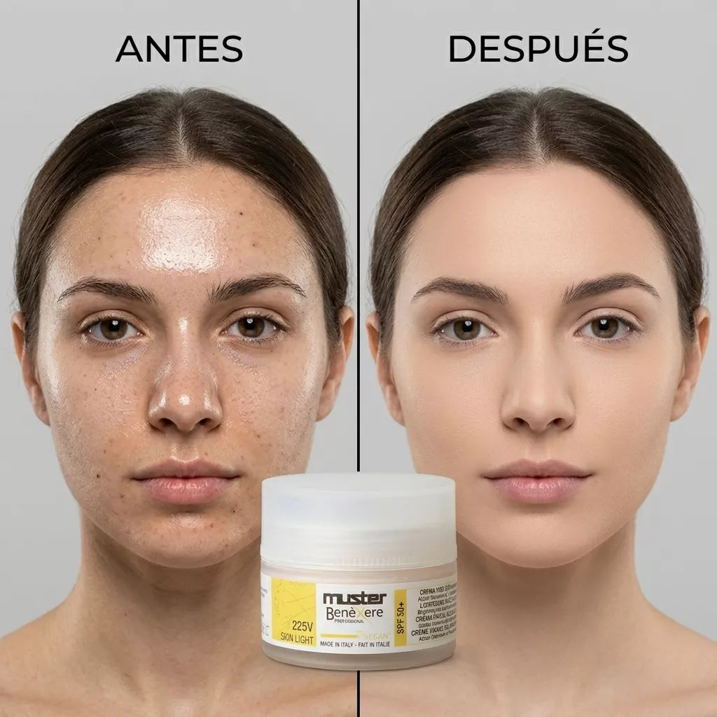 Muster Benexere 225V Skin Light SPF 50+ Crema Facial Aclaradora para Piel Grasa