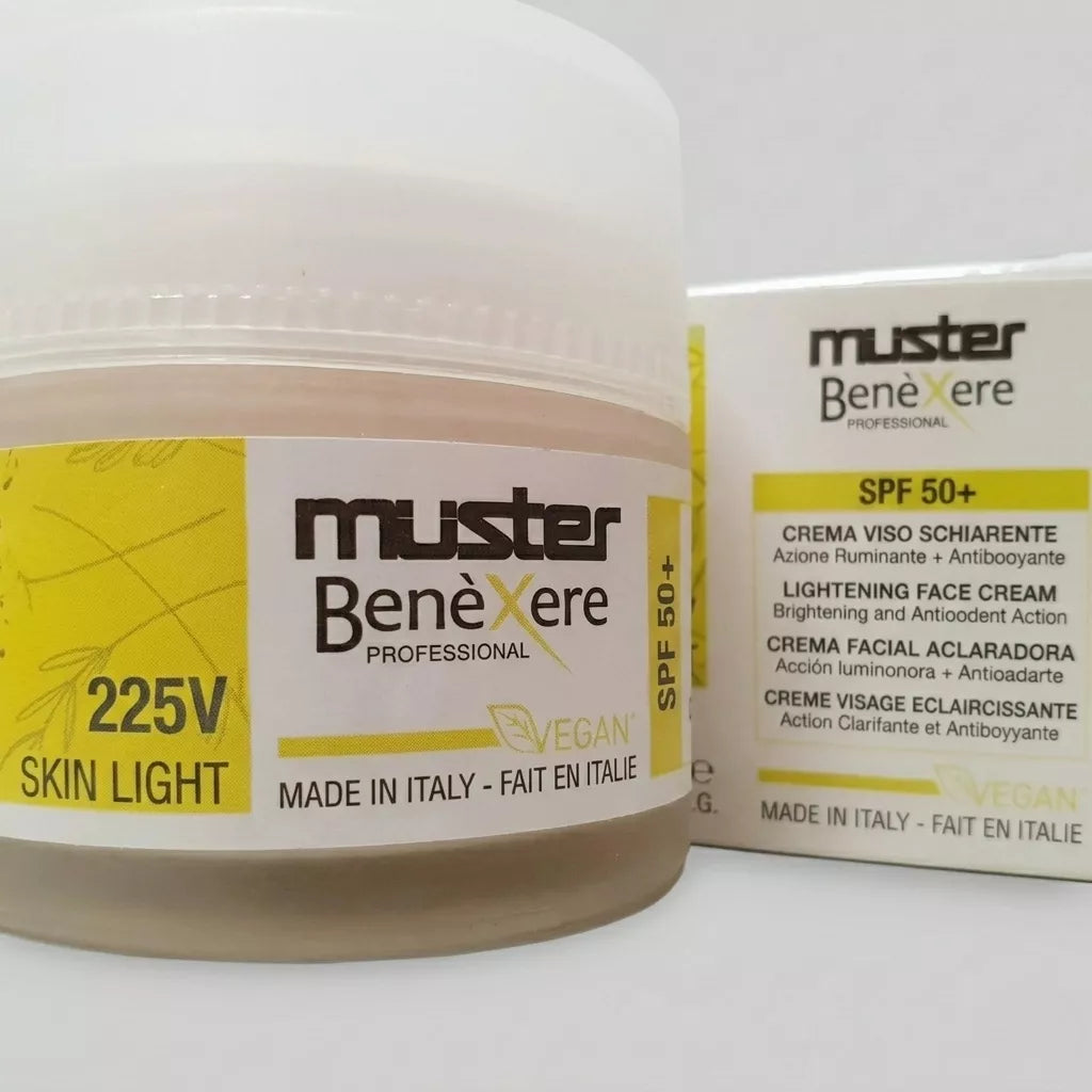 Muster Benexere 225V Skin Light SPF 50+ Crema Facial Aclaradora para Piel Grasa