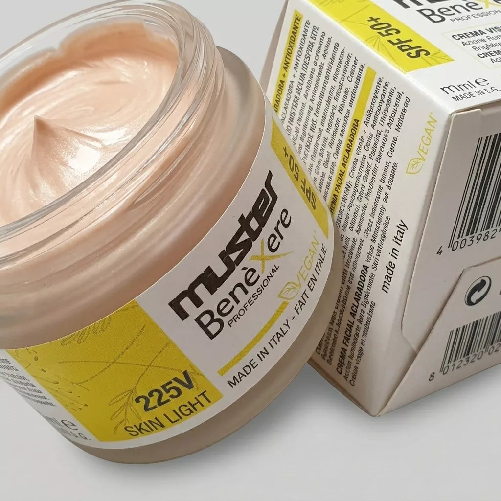 Muster Benexere 225V Skin Light SPF 50+ Crema Facial Aclaradora para Piel Grasa