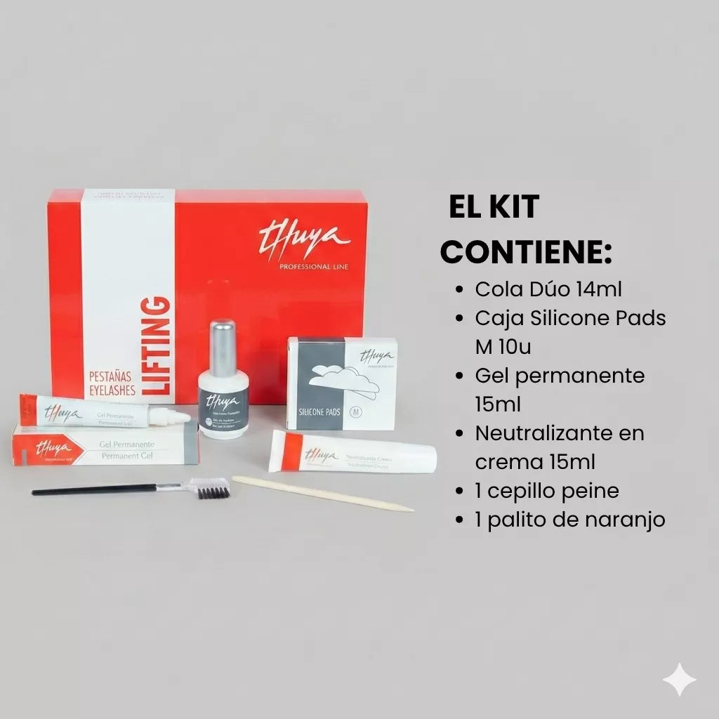 Kit Profesional Lifting de Pestañas Completo con Gel, Neutralizante y Accesorios