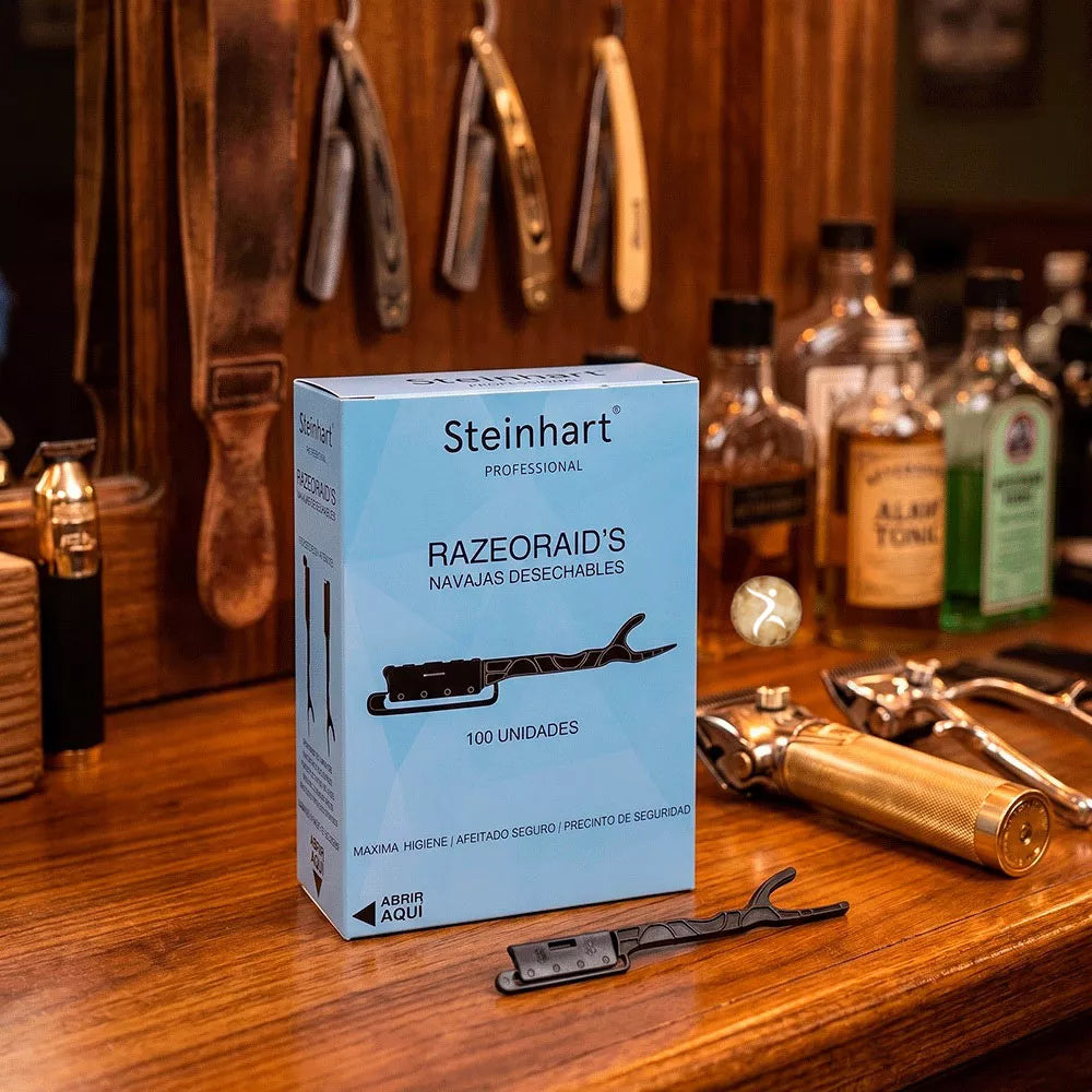 Navajas Desechables Steinhart  Caja de 100 Unidades