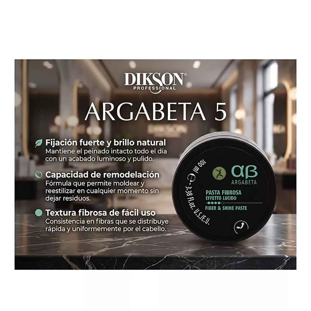Pasta Fibrosa Modelante Dikson Argabeta 5 con Brillo, 100 ml