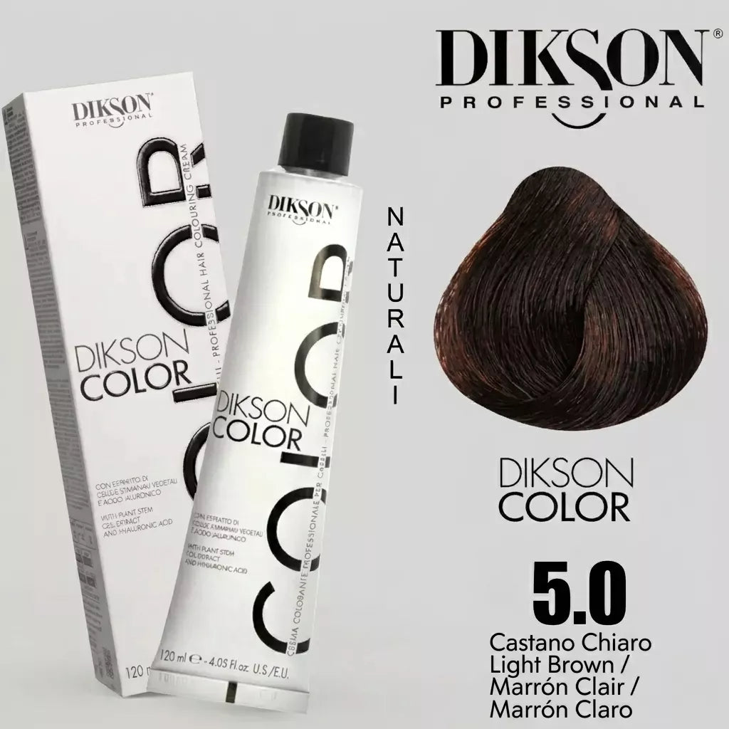 Tinte Dikson Color Coloración Permanente con Ácido Hialurónico Colores Naturales 120ml